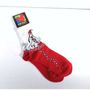 Goofy Christmas Mickey Unlimited Socks Women 9-11 Vintage